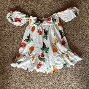 Urban Outfitters off the shoulder fruit dress